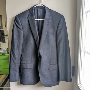 Autograph navy slim fit wool jacket
